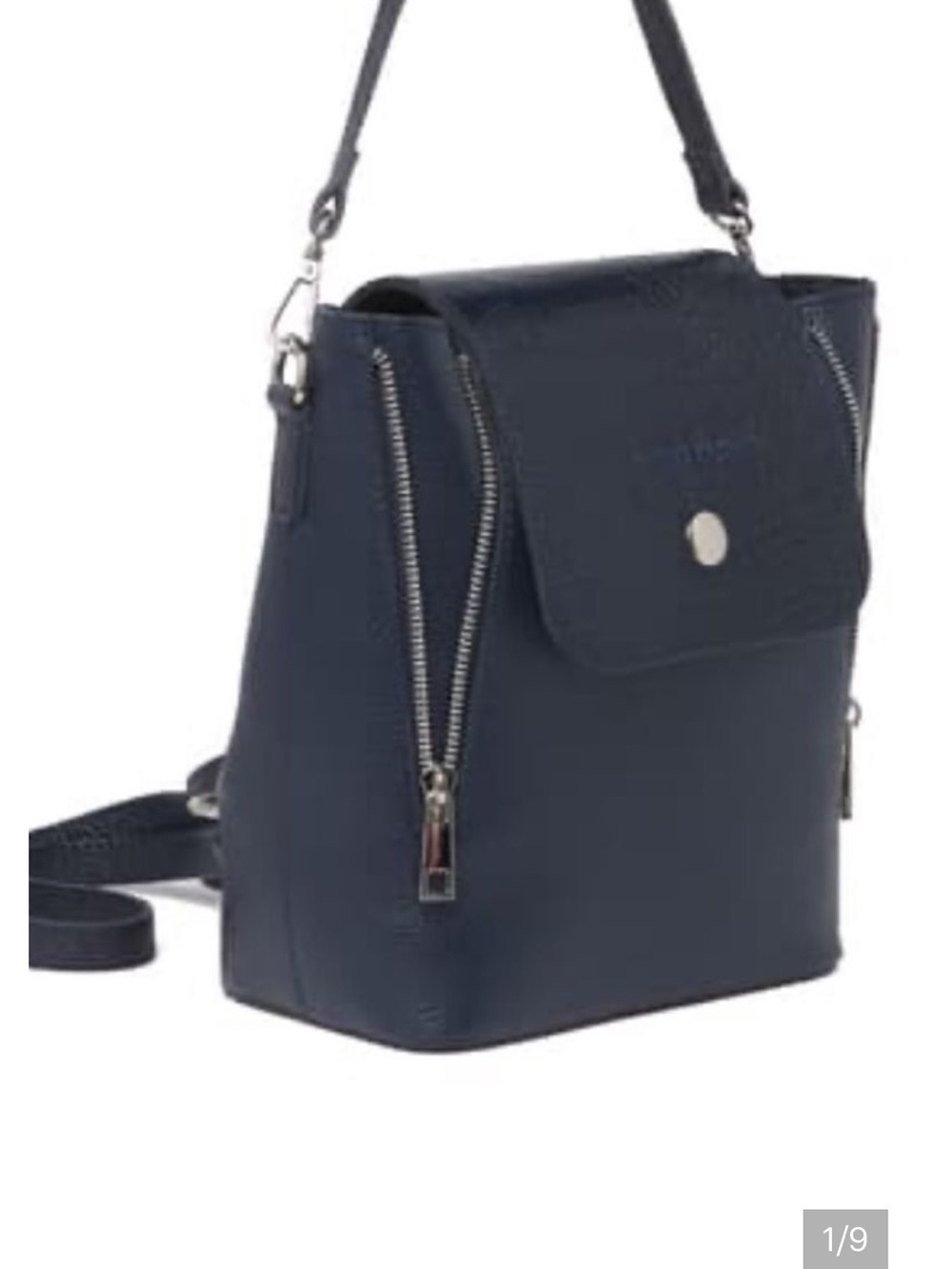 Christian Laurier Lou Navy Convertible Backpack Convertible Adjustable Straps